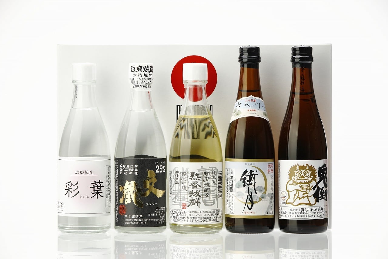 ミニ瓶5本飲み比べ 日本遺産セット 箱入 | 球磨焼酎専門店 一期屋