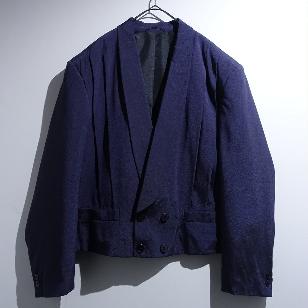 EURO Purple Very Short Length Double Breasted Tailored Jacket