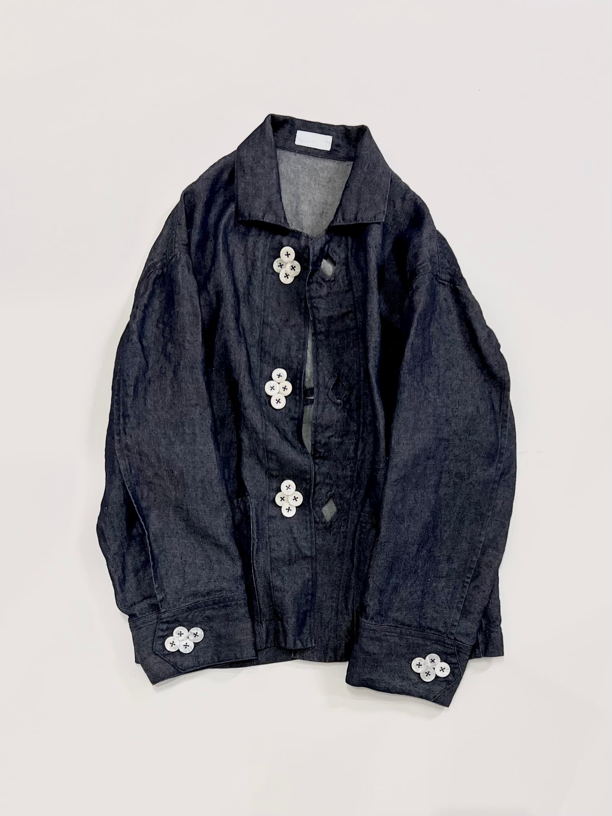 ⅢRhombus Coverall / Linen Denim