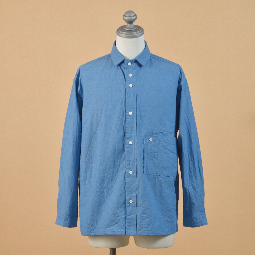 nisica ニシカ レギュラーカラーシャツ・シャンブレー【メンズ】 シンプルながら雰囲気の有るシャツが届きました【送料無料】