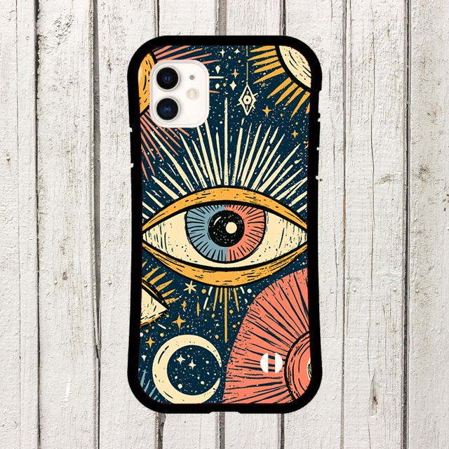 受注生産 iPhoneケース 太陽の目の護符｜魔除けシンボル TALM001A