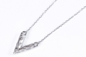 【316L Hawaiian v choker necklace】/ SILVER