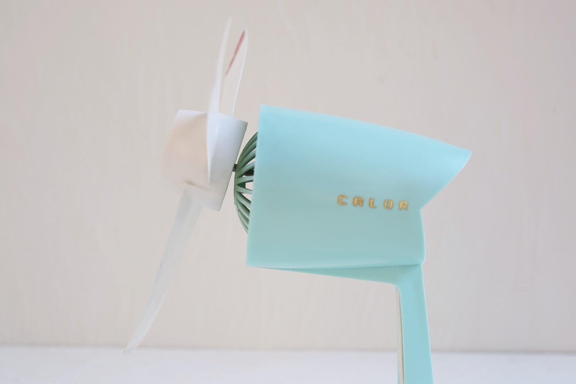 フランス アンティーク ヴィンテージ CALOR ミニ扇風機 (グリーン）N
