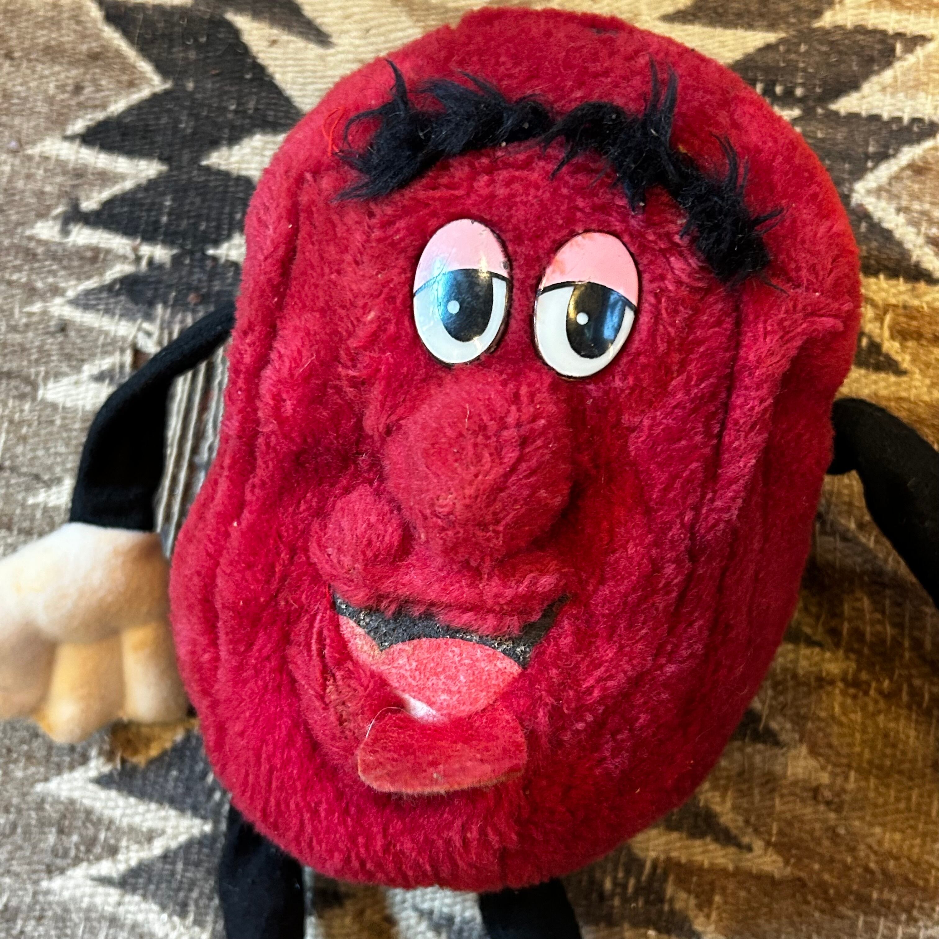 カリフォルニアレーズン 人形 大 80s Plush raisin ぬいぐるみ D-404