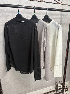 hunch リブ配色シアープルオーバー　WTS7118