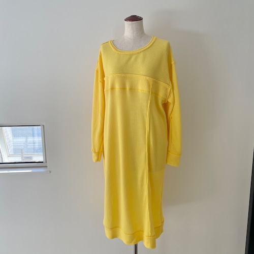 osakentaro\knit dress yellow