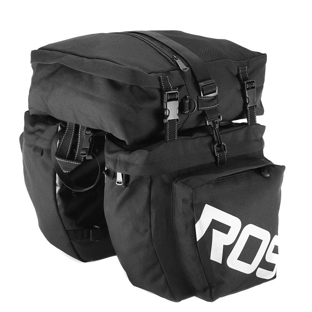 Lixada リアバッグ 自転車サイドバッグ 37L キャリアバッグ パニアバッグ 多機能 収納力 防水 取り付け簡単 ロードバイク サイクリング アウトドア