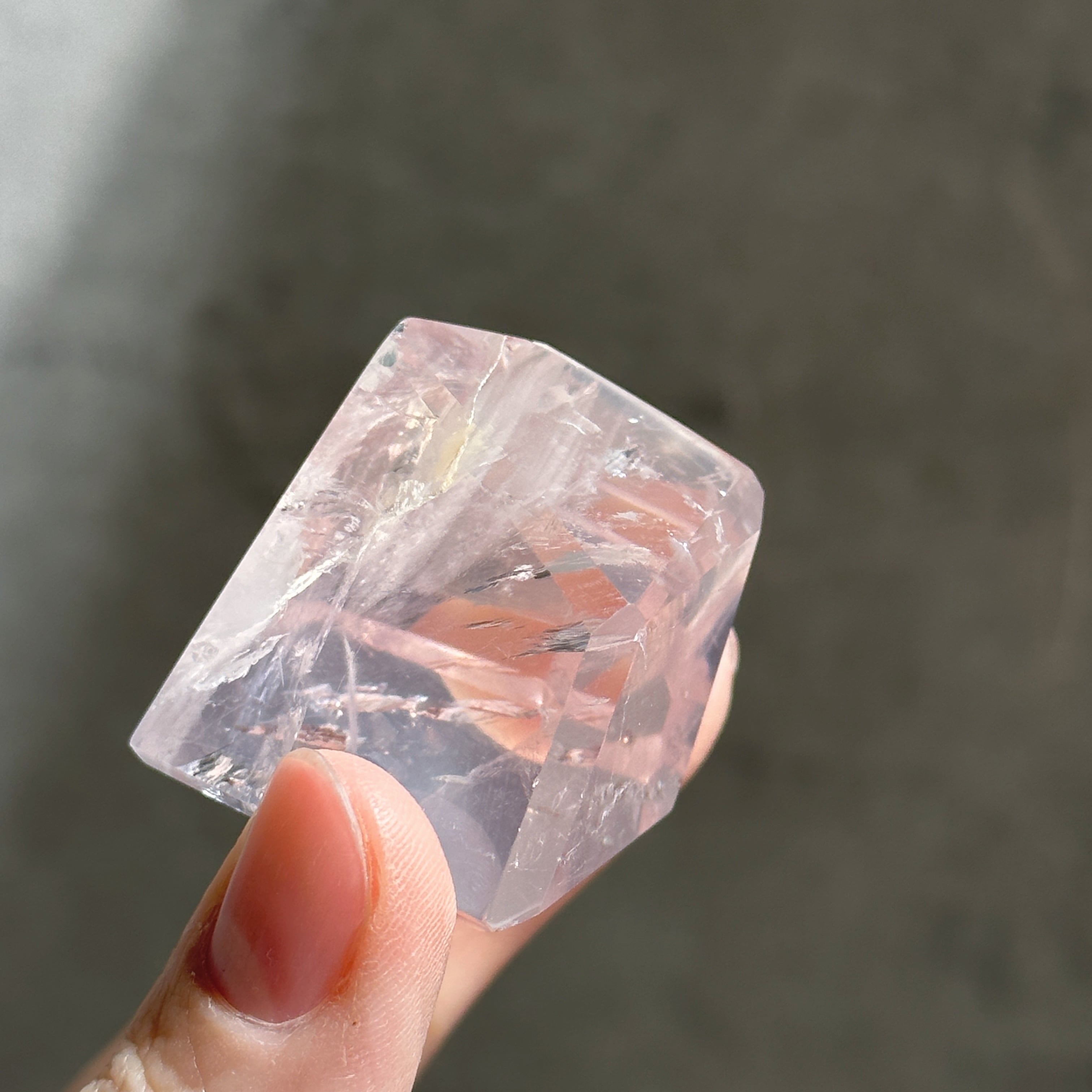 ローズクォーツ×ゴールデンヒーラー フリーフォーム11◇ Rose Quartz x