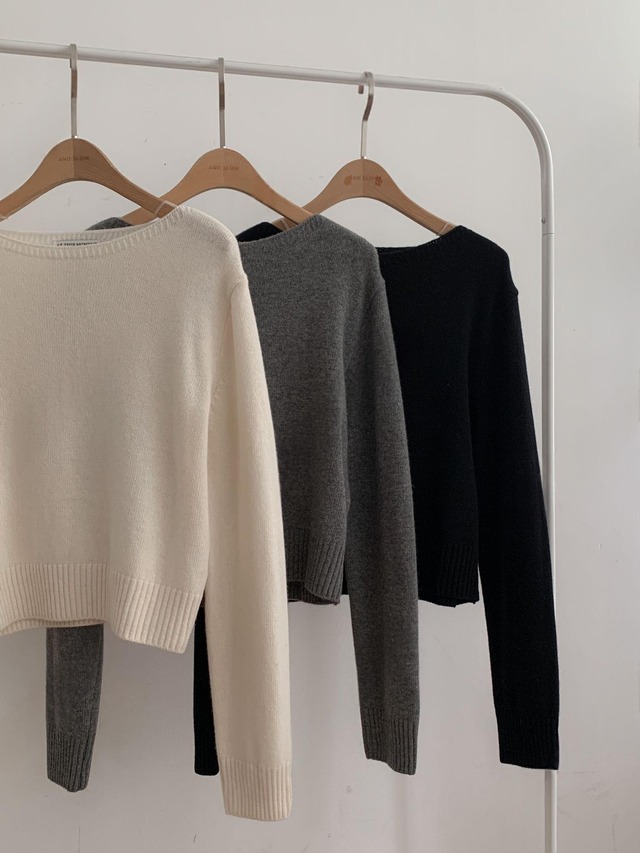 Square Neck Soft Knit Top