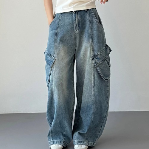 バルーンカーゴデニムパンツ ・21501