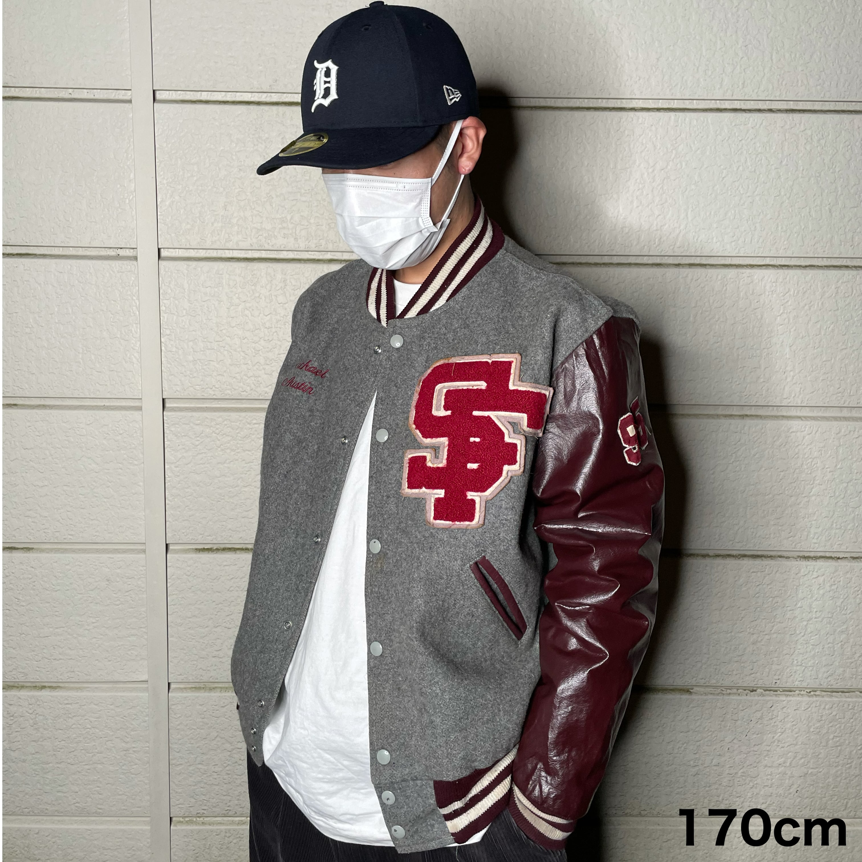 Gem スタジャン L USA製 袖レザー バスケ BAZLEY | 古着屋OLDGREEN