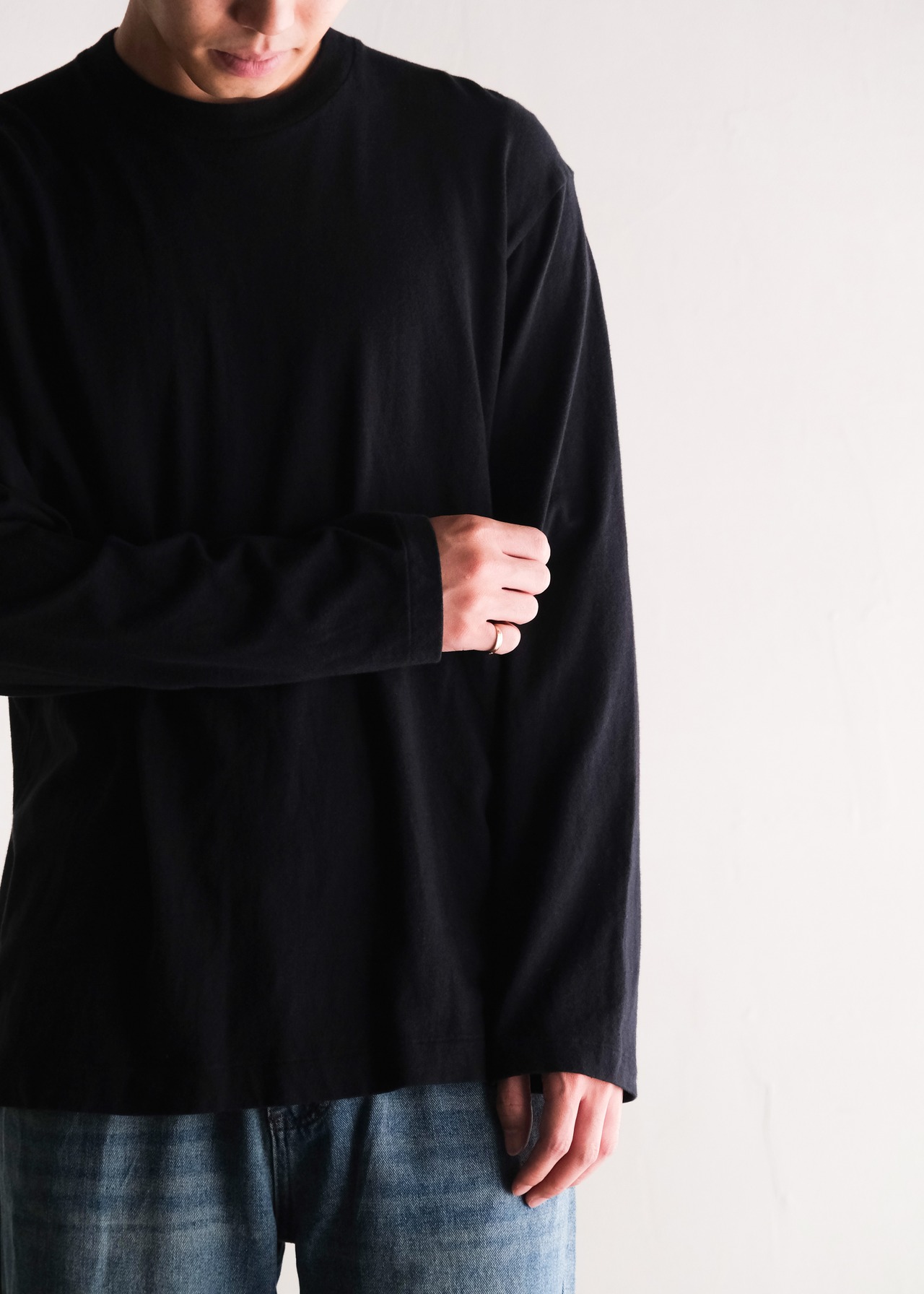 00’s Y's for men ribless L/S cut and sew