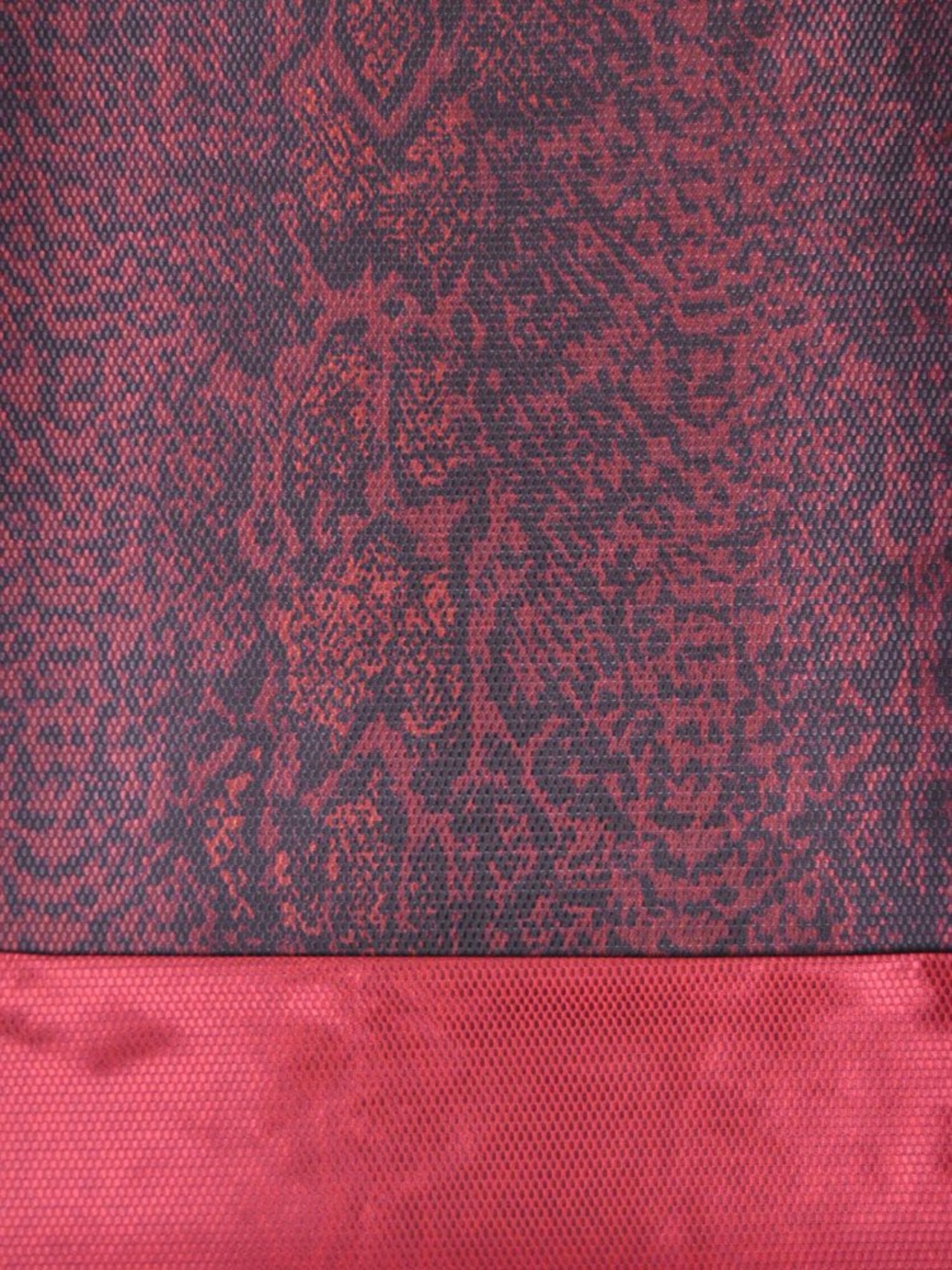 【受注商品】Rumi Rockきもの「シン・バーズアイ パイソン」レッド　[A792]