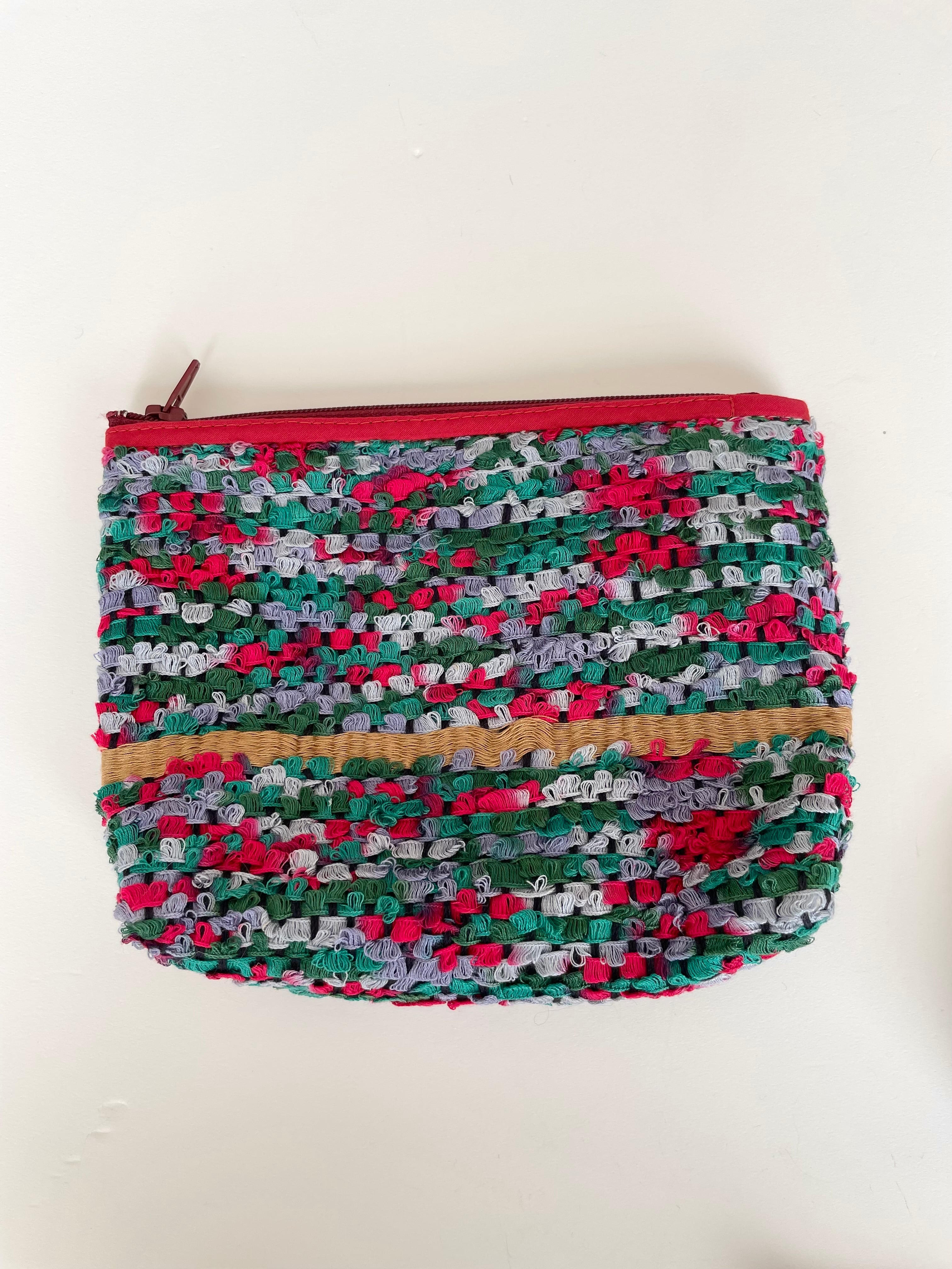 手織りポーチ(大)レッド