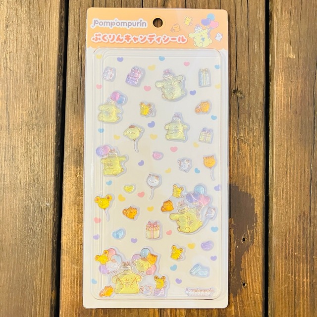 サンリオ　ポムポムプリン　ぷくりんキャンディシール　X12