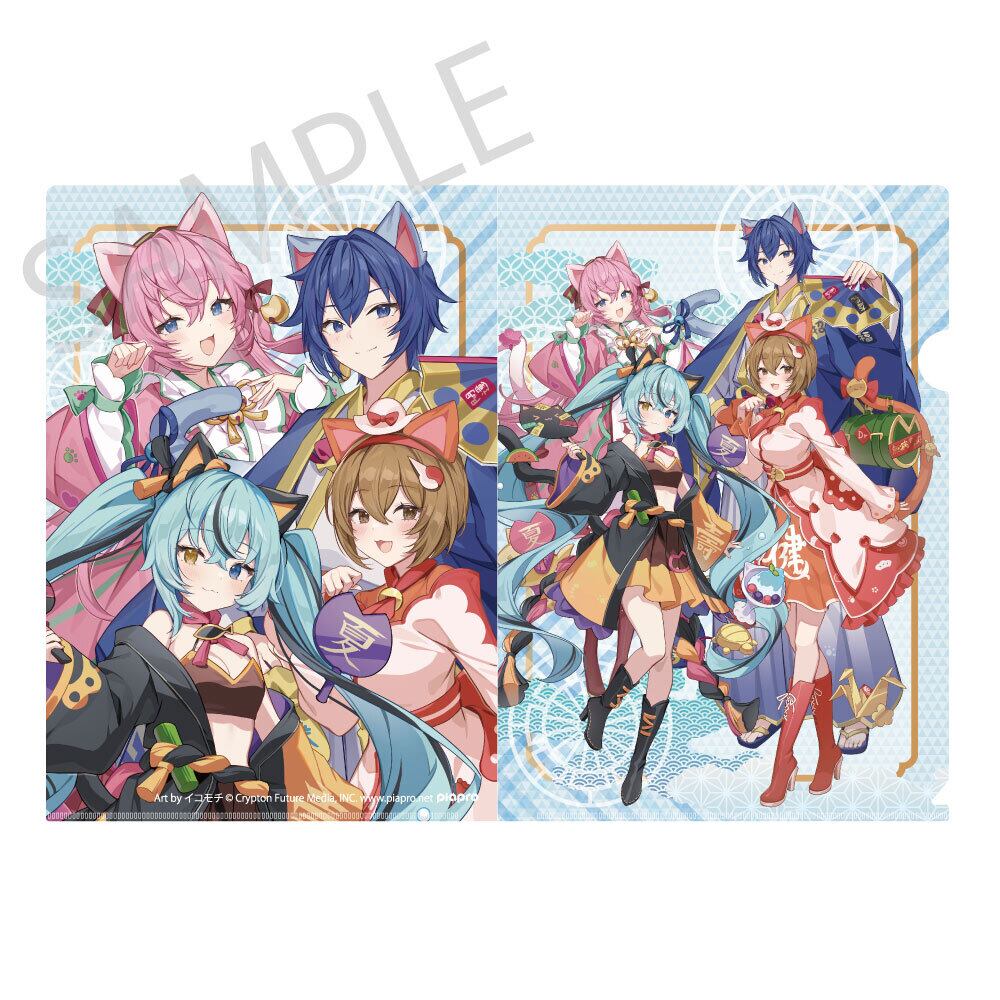 「初音ミク×招き猫×真夏の熊谷」クリアファイル