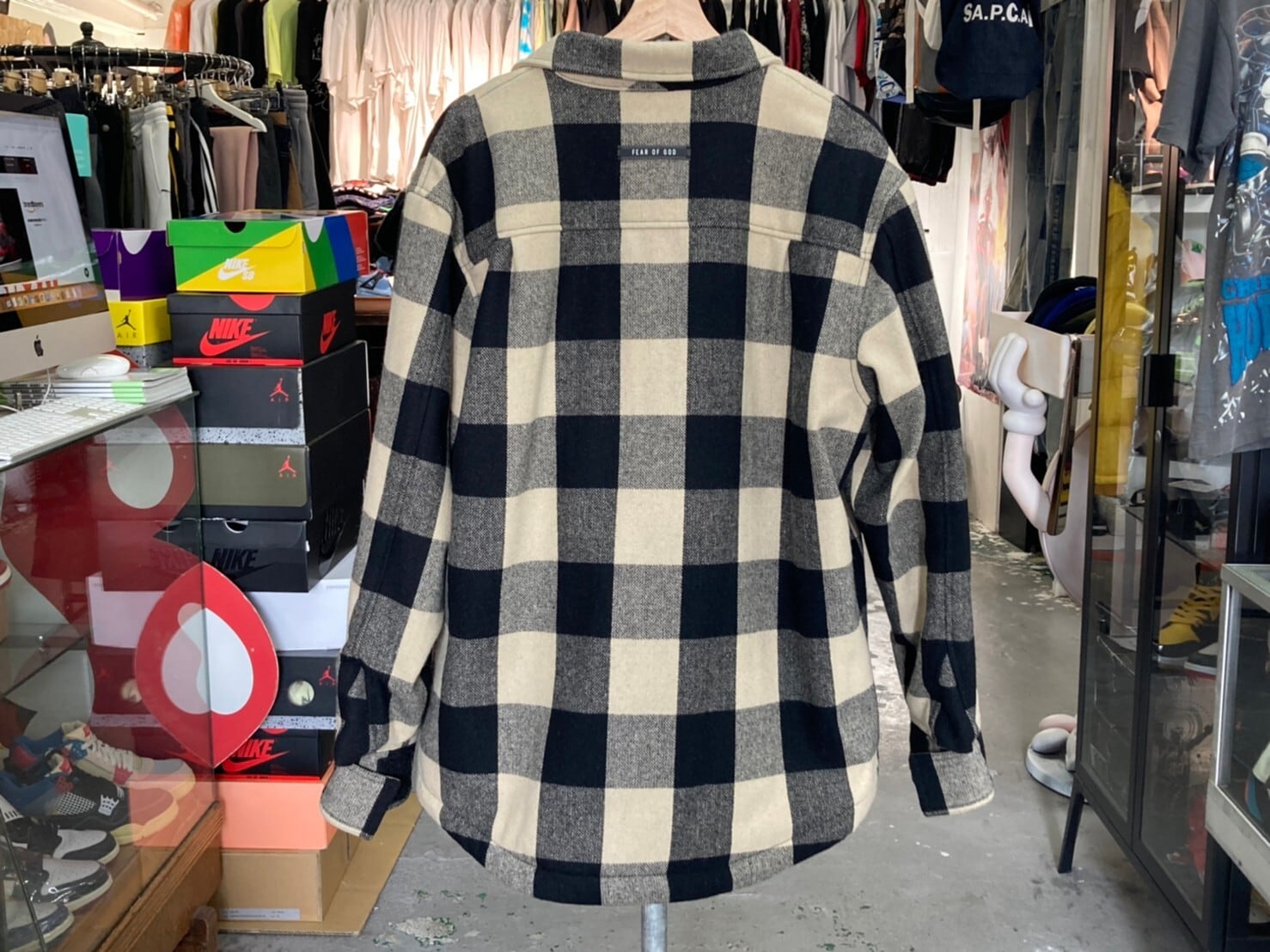 FEAR OF GOD OVERSIZED CHECK SHIRT JACKET