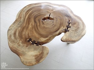 モンキーポッド総無垢 座卓 座敷机 一枚板テーブル センターテーブル 天然木 リビングテーブル ナチュラル 一点物 送料無料 重さ31kg