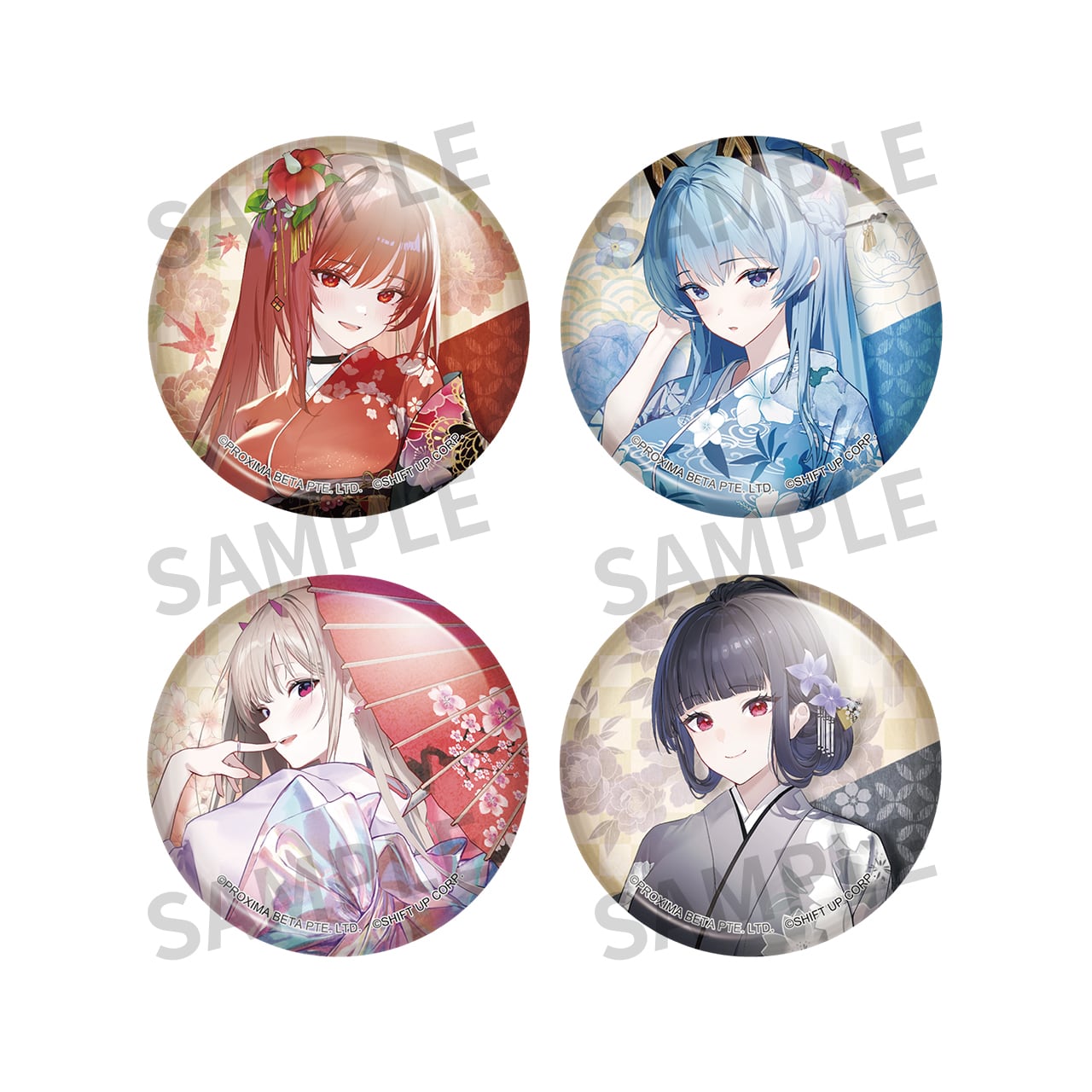 NIKKE トレーディング缶バッジ A BOX（NIKKE in 京都 はんなりスタンプ