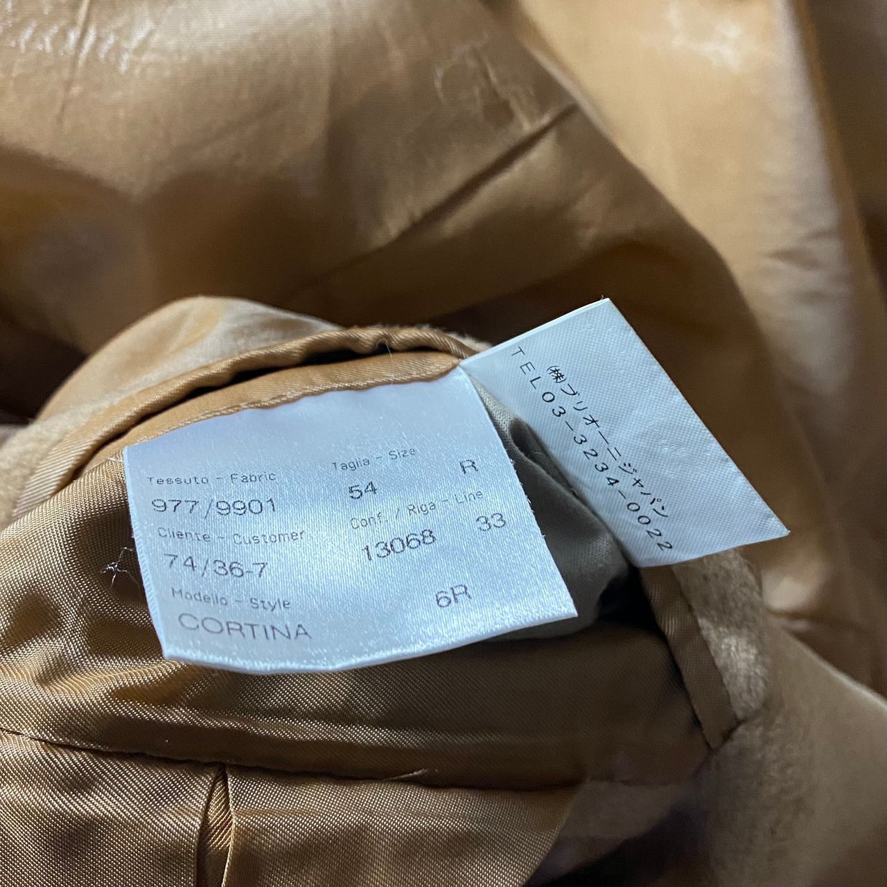 BRIONI “guanaco” chesterfield coat