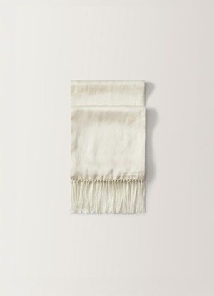 [NOTHING WRITTEN] Tassel silk scarf (Ivory) 正規品 韓国ブランド 韓国通販 韓国代行 韓国ファッション ナッシングリトゥン 日本 店舗
