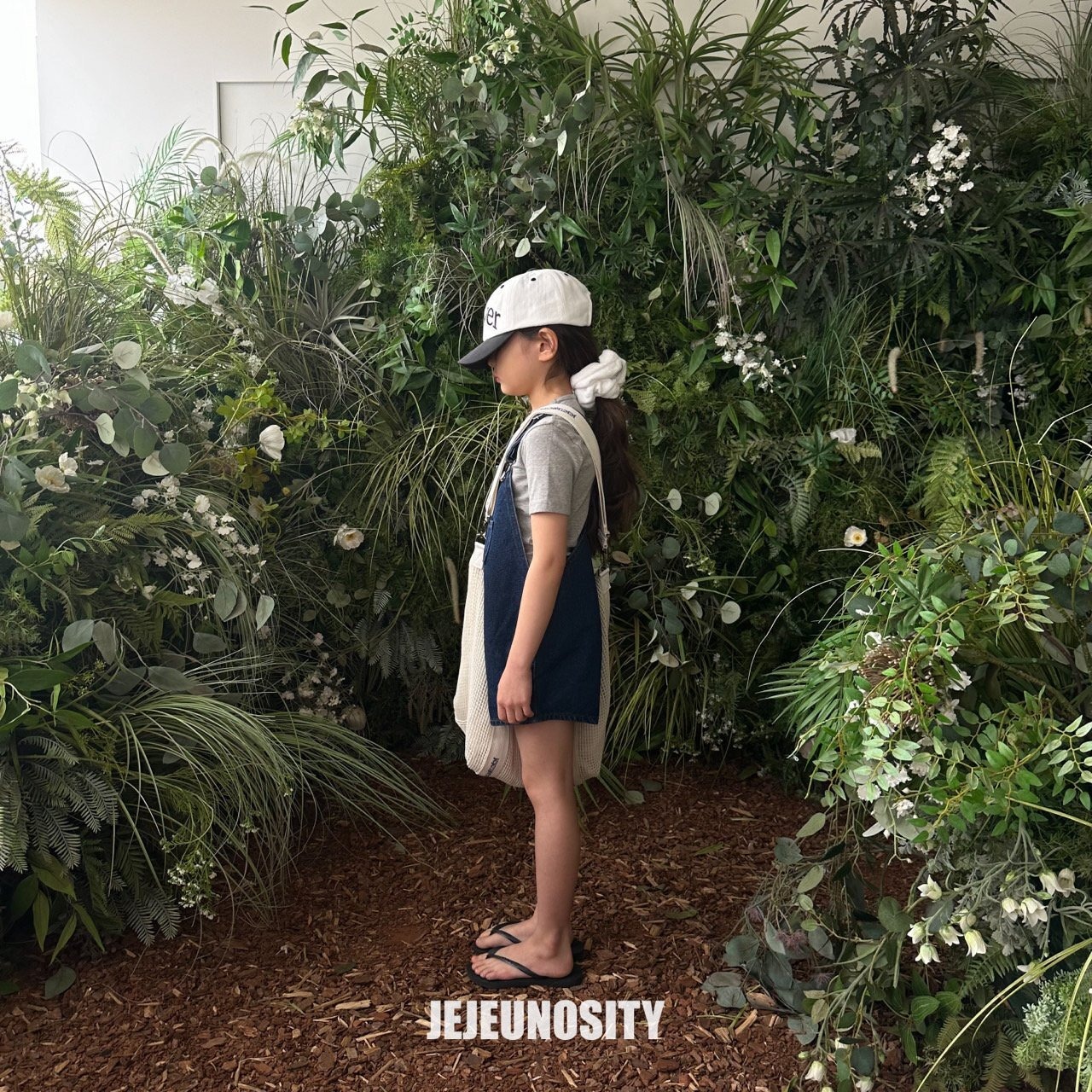 【jejeunosity】ベリーショートオーバーオール サロペット デニム 90〜120cm 240519 - 5