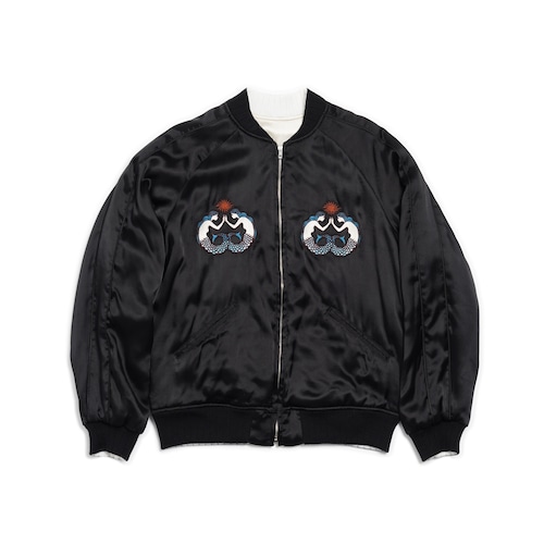 FILL THE BILL EMBROIDERED SATIN SOUVENIR JACKET