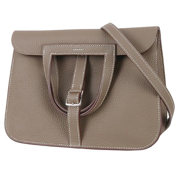 Unused HERMES エルメス アルザン25 トリヨンクレマンス エトゥープ K刻印 ハンドバッグ ショルダーバッグ 未使用品