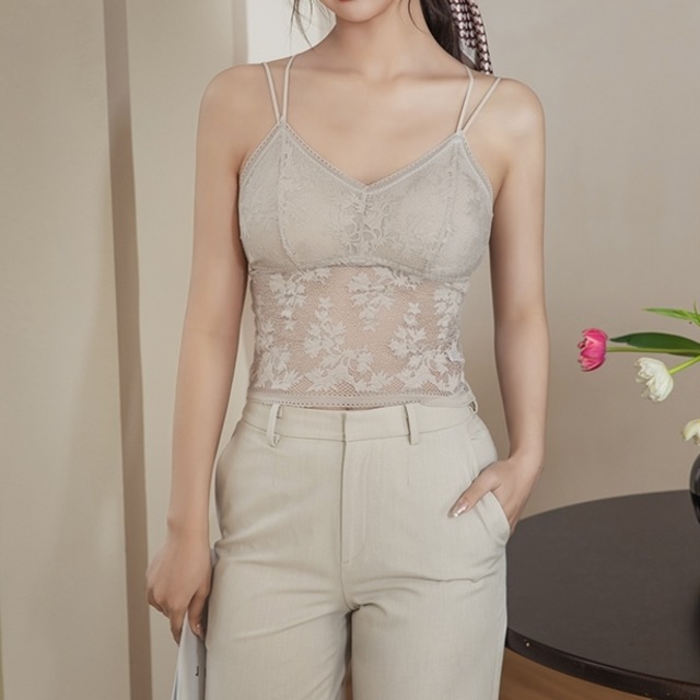 インナー レディース インナーキャミ ノンワイヤーブラ ブラジャー レース ダブルストラップ 花柄 Vネック 透け感 キャミソール 下着 ブラトップ パッド付き クロップ丈 メッシュ 通気性 かわいい シンプル カジュアル おしゃれ お洒落 ナチュラル ラブリー キュート ガーリー リラックス 爽やか 無地 休日 運動 ジム ヨガ フリーサイズ 10代 20代 30代 韓国 韓国系 着回し 普段使い 重ね着 楽ちん プレゼント ファッション ホワイト ブラック ベージュ グリーン イエロー 送料無料