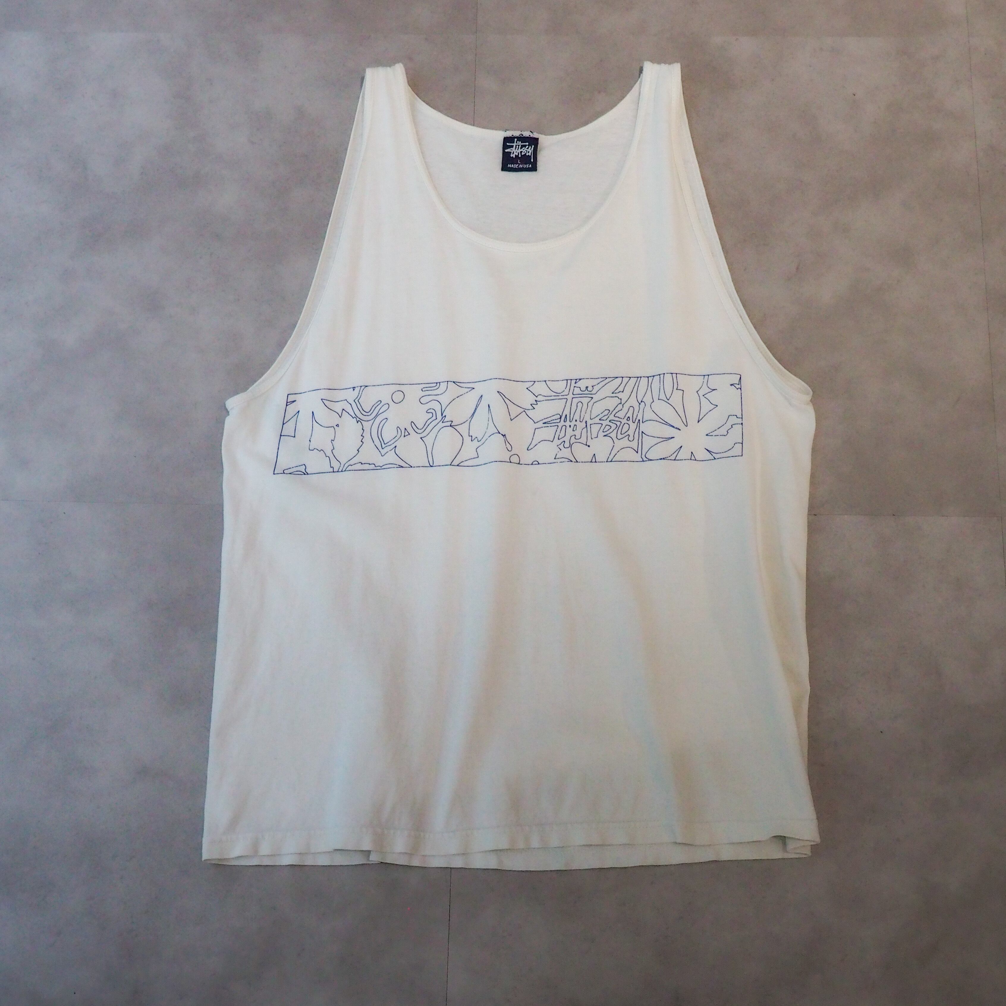 90s-00s “stussy” tank top made in USA 90年代後半〜00年代初頭 ストゥーシー usa製 タンクトップ
