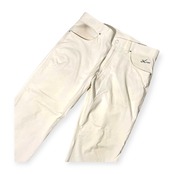 X CWX ナイロン&コットン ストレッチ パンツ スラックス L /白 ホワイト/メンズ/ゴルフ