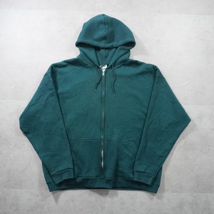 90s PRO SPIRIT full zip hoodie solid green 2XL