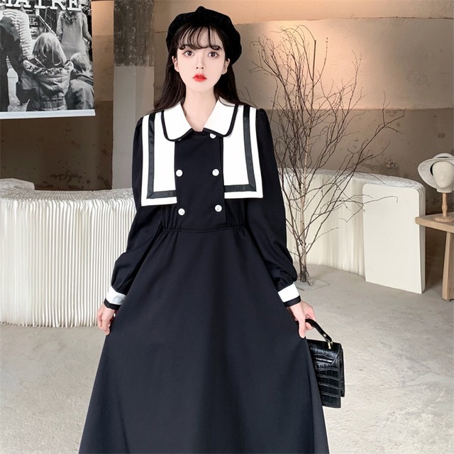 天使と悪魔 ワンピ ハイウエスト フェイクボタン セーラー風 大人 かわいい 甘め 原宿系 レトロ オルチャン 10代 代 天使と悪魔 サブカル系ファッション Seasonz 天使と悪魔 ワンピ ハイウエスト フェイクボタン セーラー風 大人 かわいい 甘め 原宿系 レトロ オルチャン 10代 代 天使と悪魔 サブカル系ファッション Seasonz