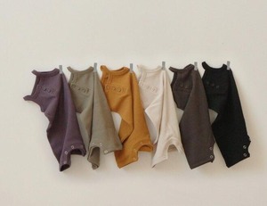 406〖 BABY 〗シンプルキャミロンパース 6色展開