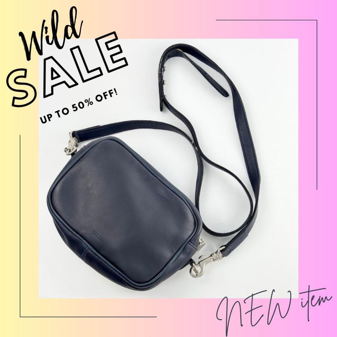 訳有り】TUSTING タスティング ショルダーバッグ ネイビー メンズ | Pay ID 