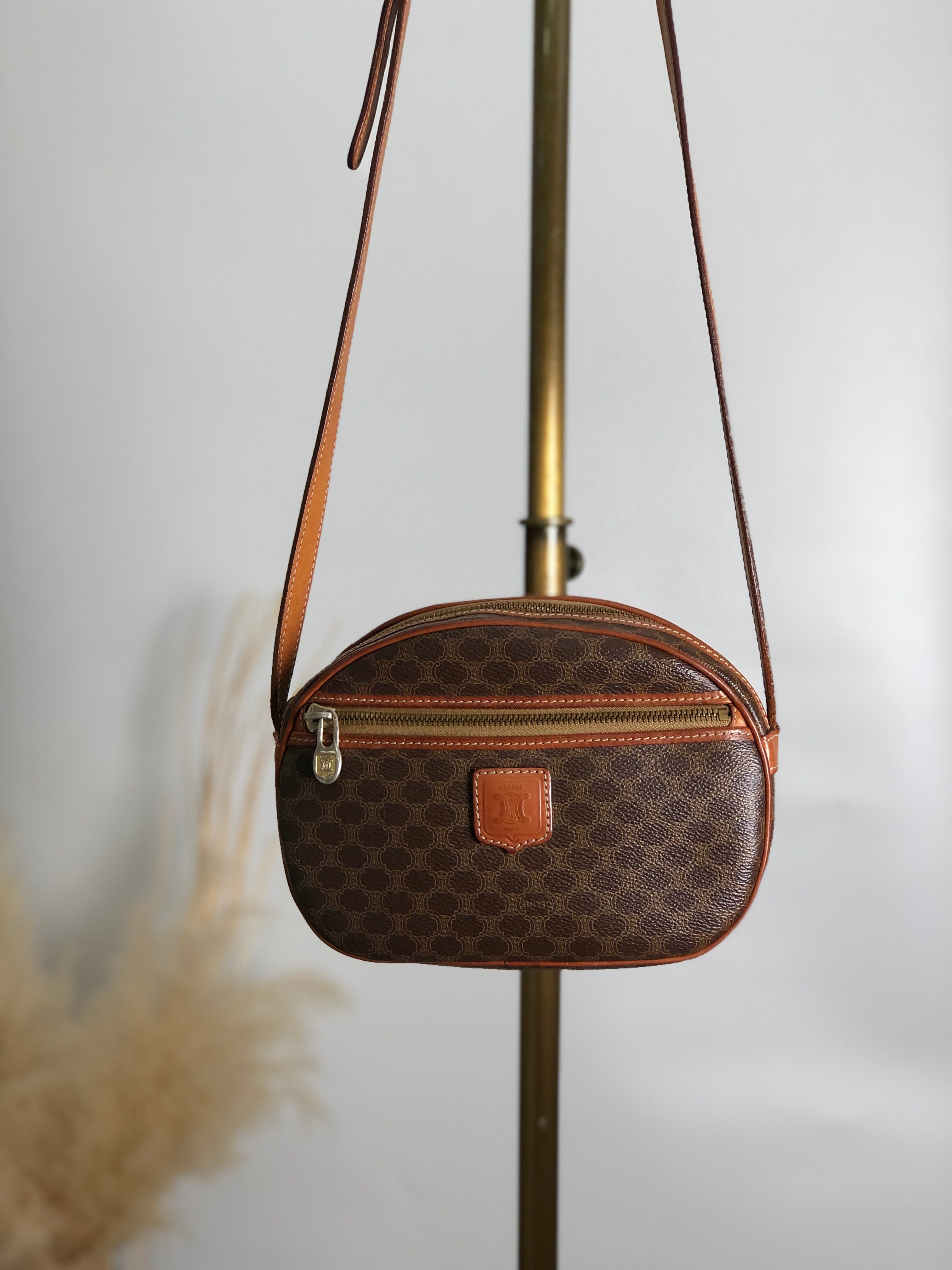 CELINE セリーヌ マカダム ショルダーバッグ ブラウン ブラゾン CELINE セリーヌ マカダム ショルダーバッグ ブラウン ブラゾン