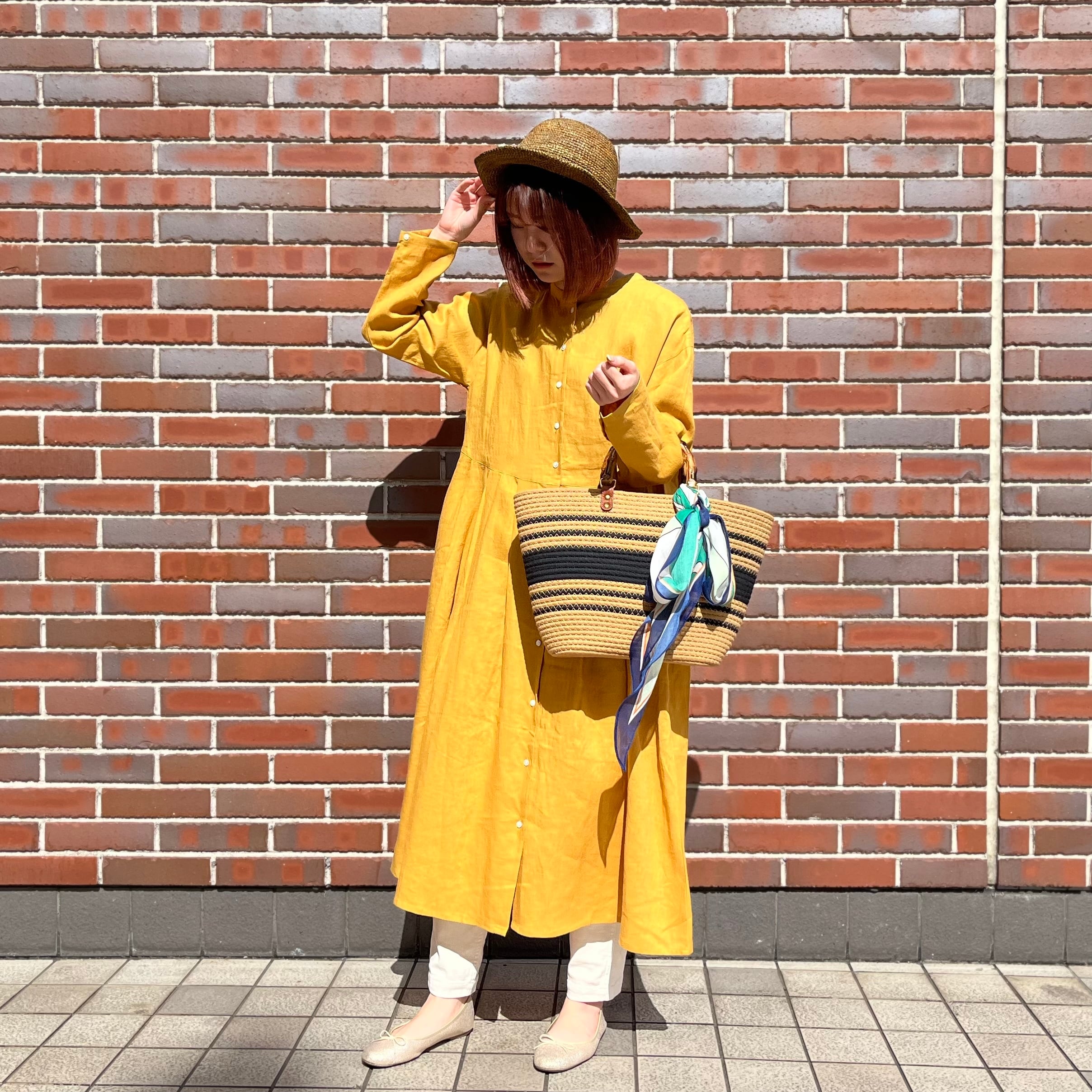 HEAVENLY コットンリネン2WAYタックワンピース 【2323012】 | Siniy