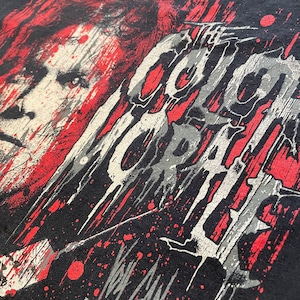 【FRUIT OF THE LOOM】ザ・カラー・モラール バンドTシャツ ロックTシャツ イラスト ビッグプリント the color morale US古着 アメリカ古着