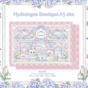 新作予約☆CHO312 Cherish365【Pink - Hydrangea Boutique】A5 デザインペーパー 10枚