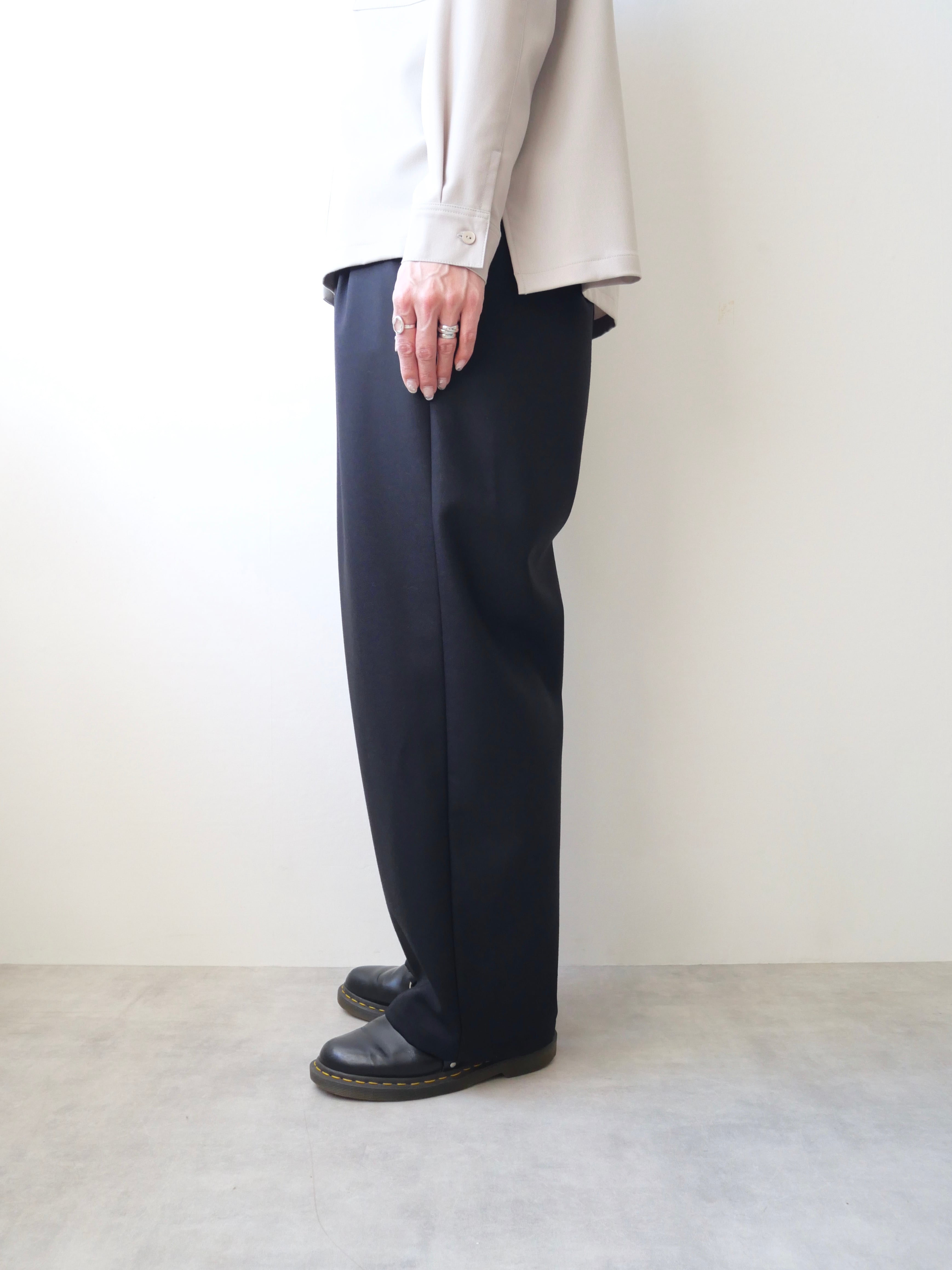 パンツ evameva Cotton wool twill pants evam eva / wool wide pants