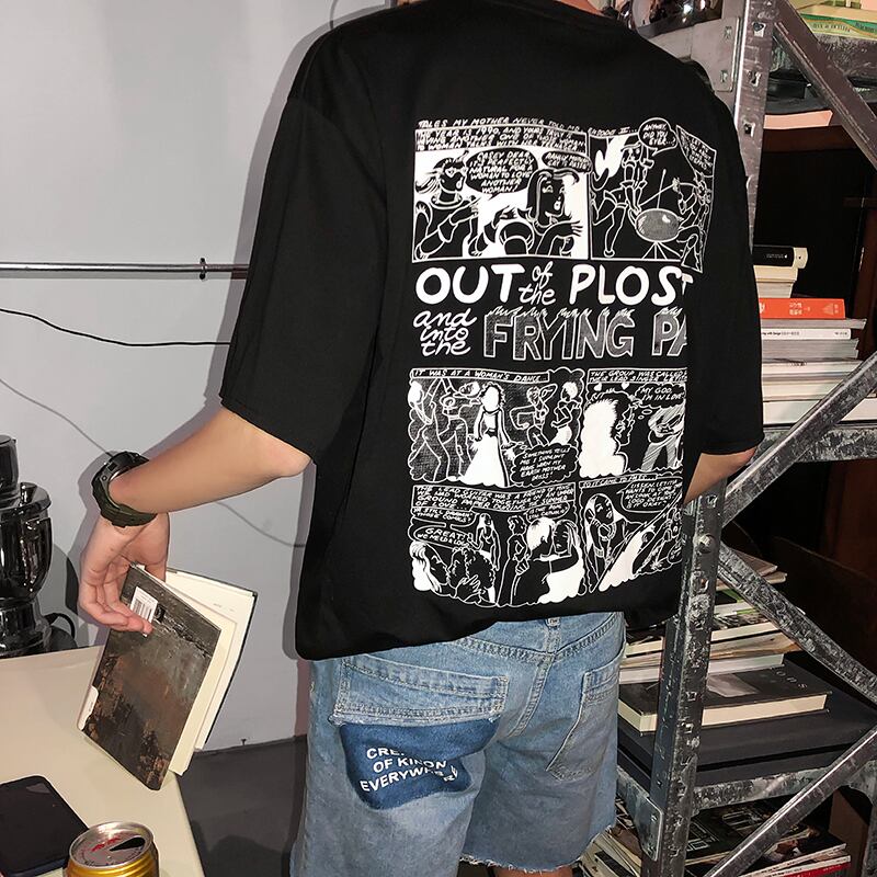 全3色 Tシャツ カットソー プリント カジュアル おしゃれ