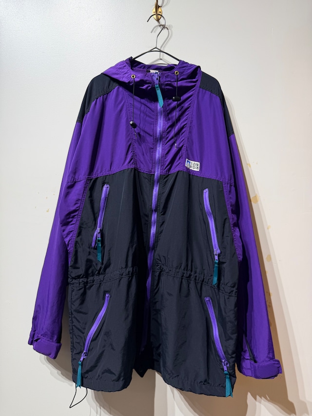（OT1566）90‘s SIERRA DESIGNS double zip nylon jacket made in Canada