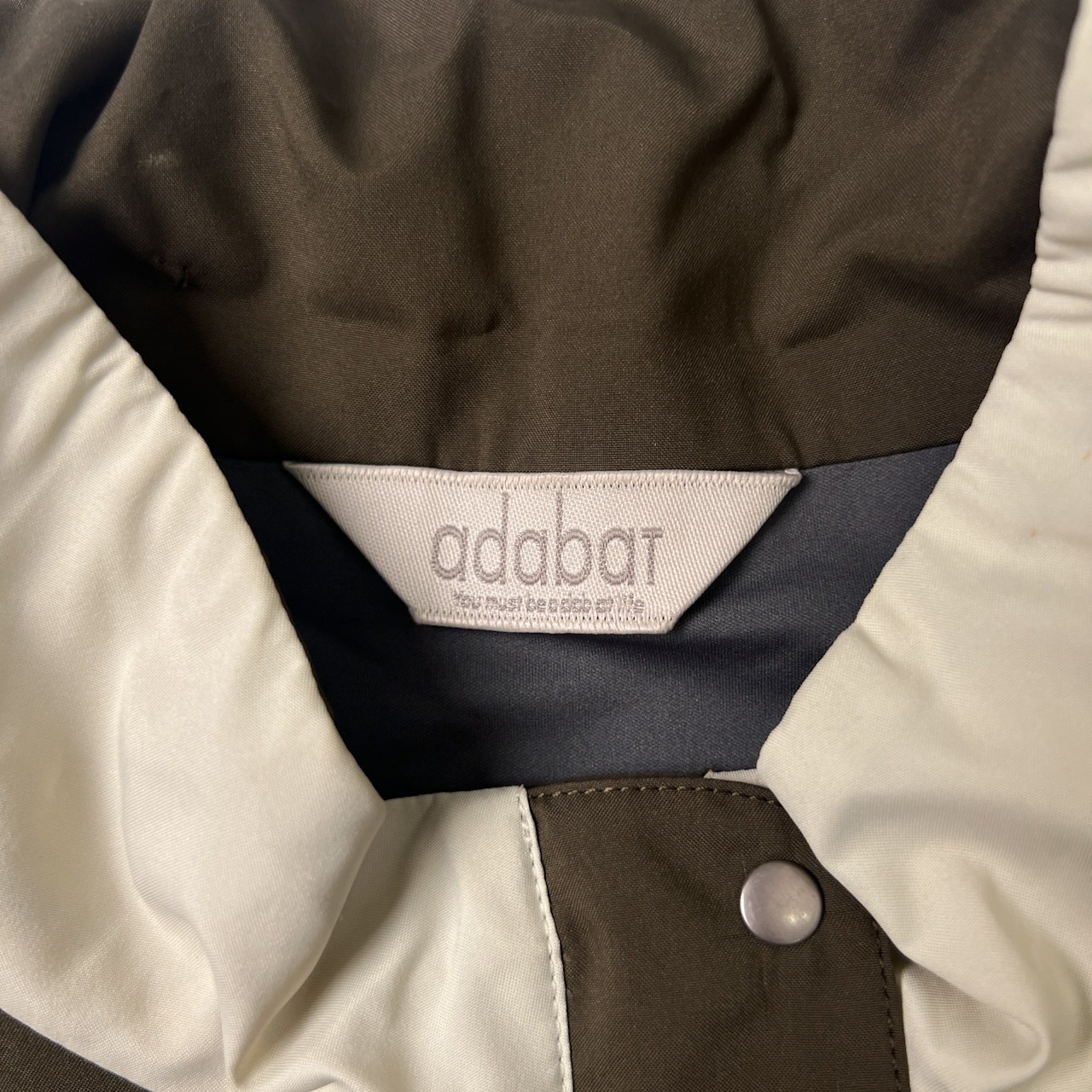 adabat アダバット GORE-TEX 半袖ジップアップジャケット 40/ブラウン 系/ePTFEラミネート加工