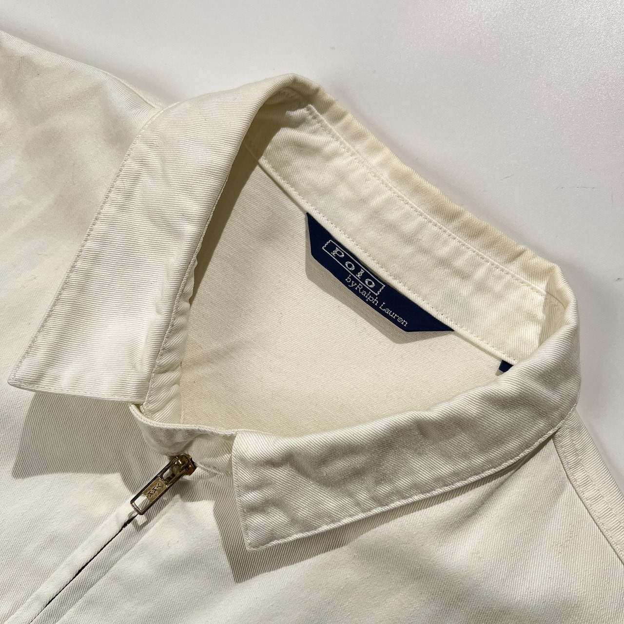 90s Polo Ralph Lauren ポロ ラルフローレン ドリズラー ジャケット サイズ M /ホワイト/チノクロス/ビンテージ