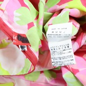 【日本製 フラダンス衣装】ピンク MermaidLine MMJ マーメイドライン ワンピース ドレス 花柄 白 黄緑 マゼンタ フリル 可愛い