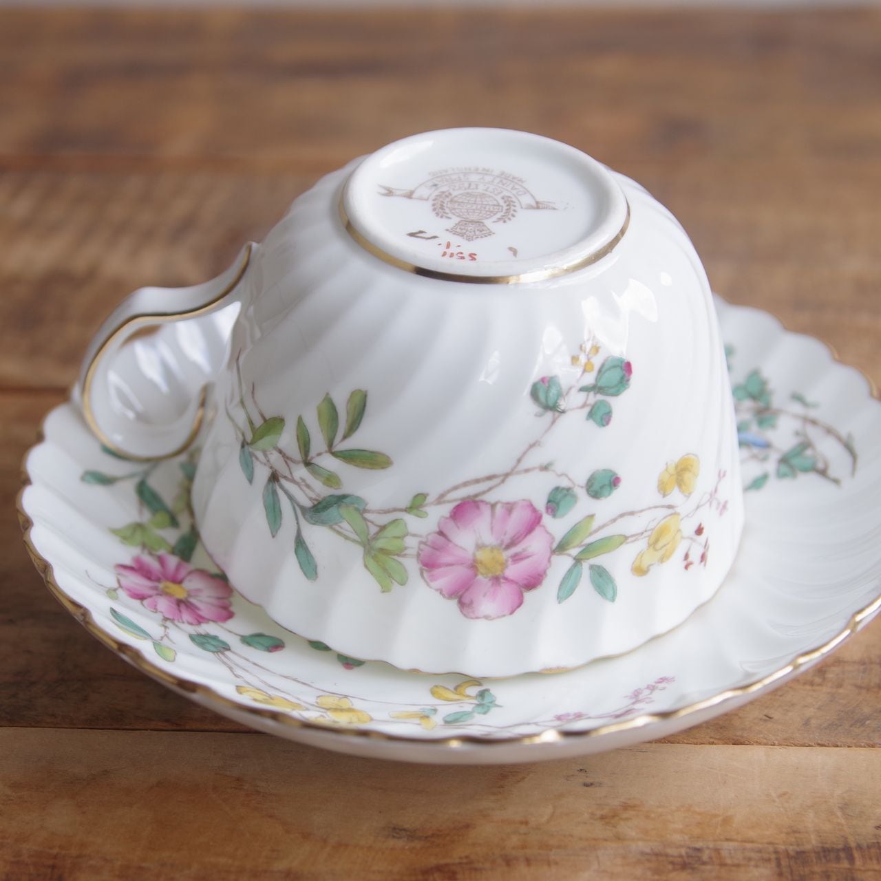 ミントン ディンティースプレー 花柄 ティーカップ＆ソーサー Minton