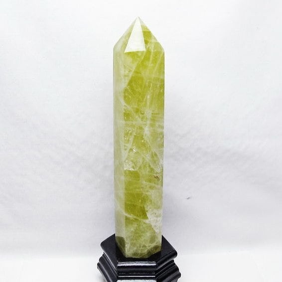 1.4Kg シトリン 六角柱 シトリンクォーツ ポイント 台座付属 一点物 152-4135