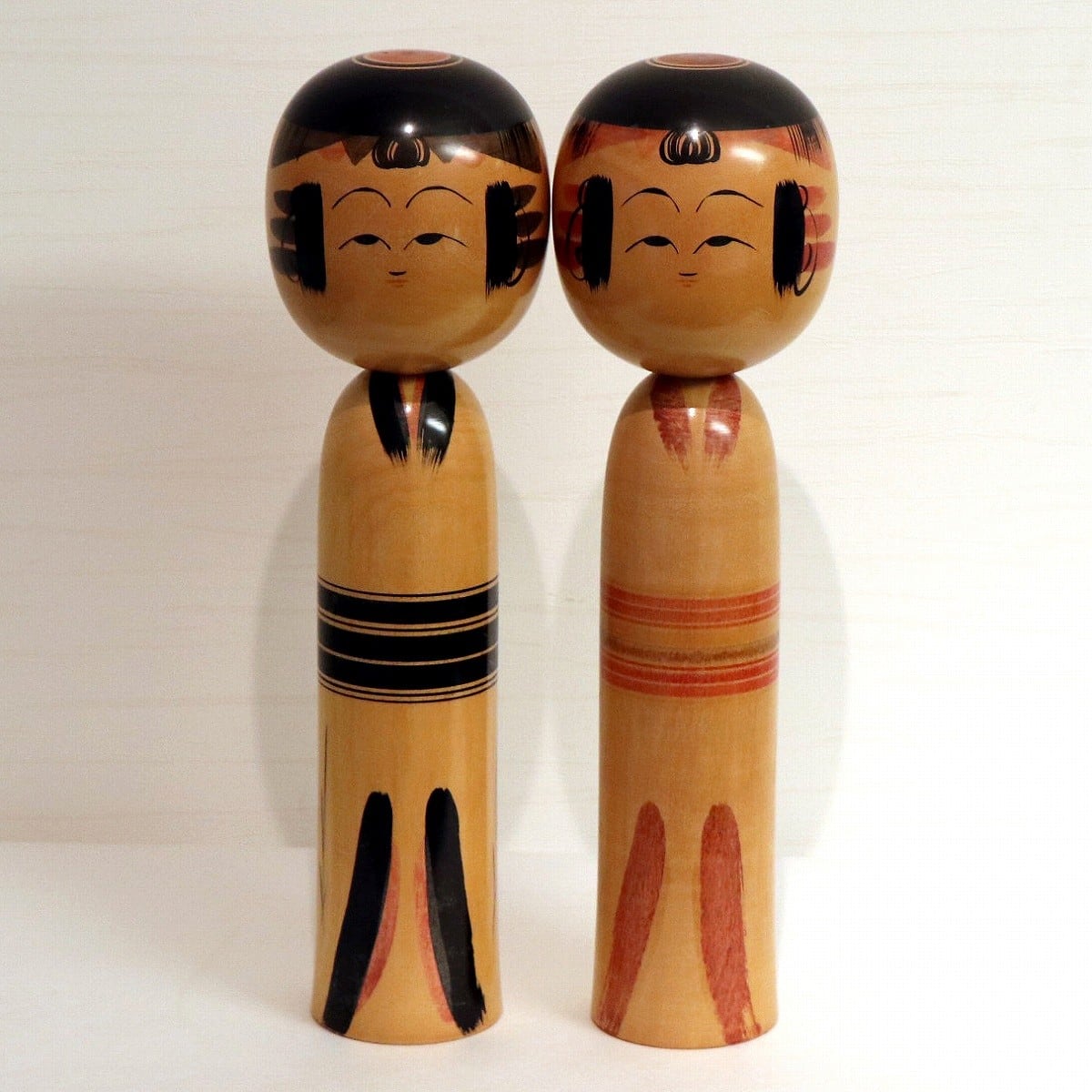 三作氏作品　こけし 約55cm こけし・夫婦・弥治郎系・浜津平三郎・No.200724-26・梱包サイズ80