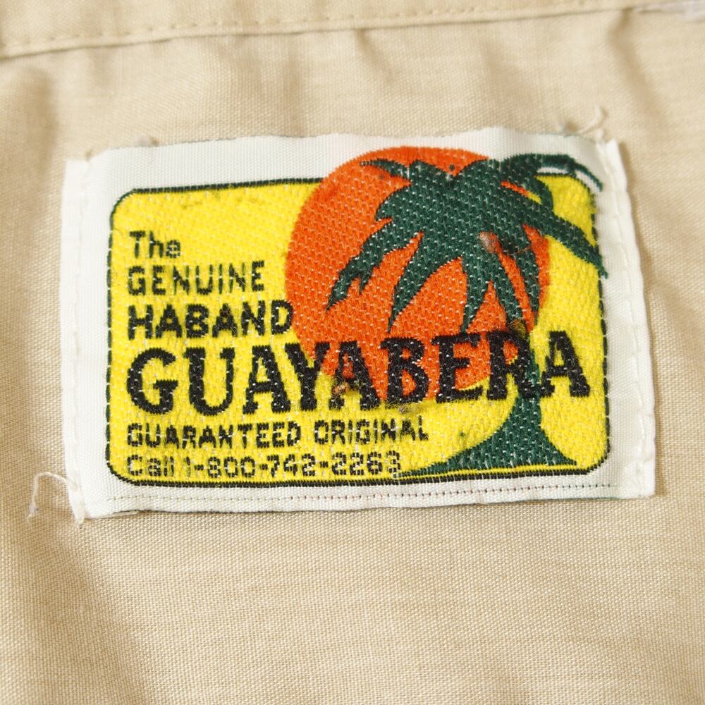 THE GENUINE HABAND GUAYABERA Cuban Shirt キューバシャツ ベージュ