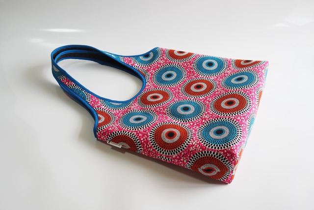 Tote Bag BIG 【African Circle × recycled Felt】